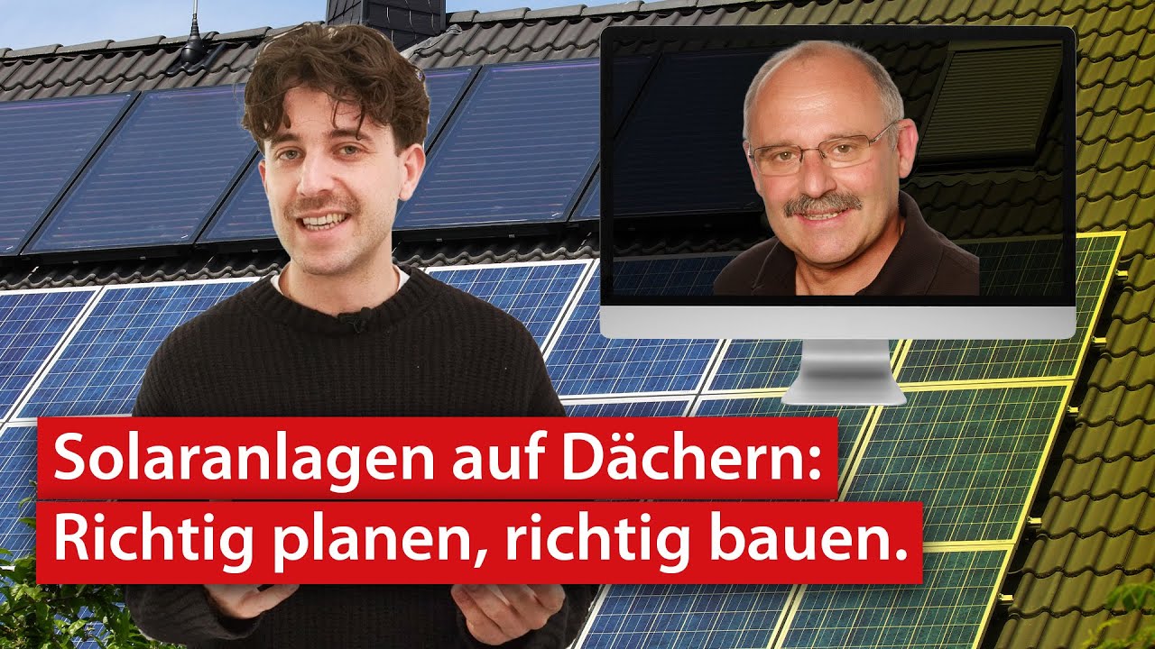 Solaranlagen auf Dächern richtig planen - Interview mit Dachdeckermeister Ludwig Held | haustec TV Solaranlagen auf Dächern richtig planen - Interview mit Dachdeckermeister Ludwig Held | haustec TV